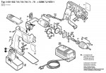 Bosch 0 601 932 7A0 Gbm 7,2 Ves-1 Cordless Drill 7.2 V / Eu Spare Parts